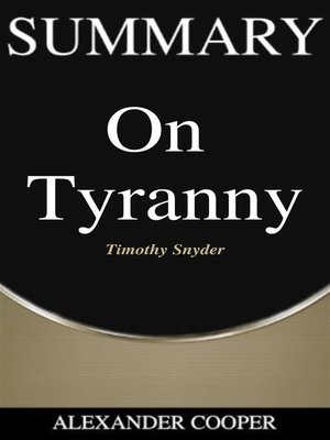 cover image of Summary of On Tyranny